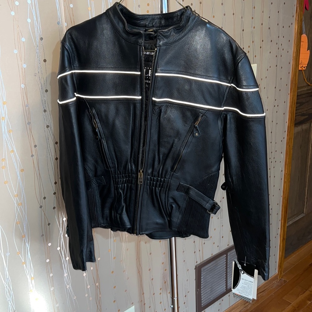 Leather king motorcycle jacket
